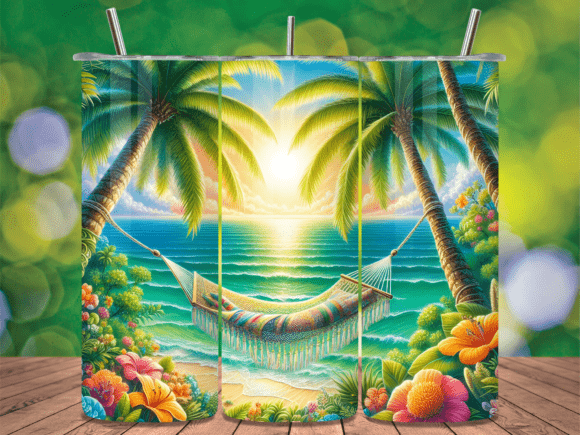 Beach Hammock Island Life Tumbler Wrap Review for Brand Design