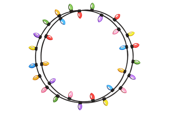 Christmas Light Circle: A Festive Design Asset for Seasonal Projects