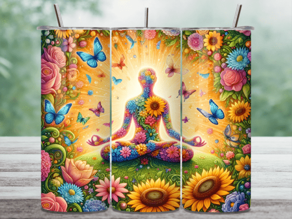 Floral Chakra Yoga Tumbler Wrap Design: A Brand Designer’s Take
