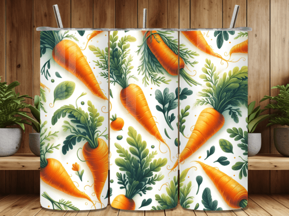 Fresh Garden Carrot Tumbler Wrap Design Review