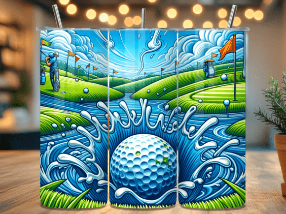 Golf Ball Water Splash Tumbler Wrap Review: A Refreshing Design for Crafters