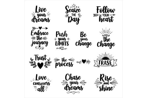 Inspirational Quotes and Typography for T-Shirt Designs