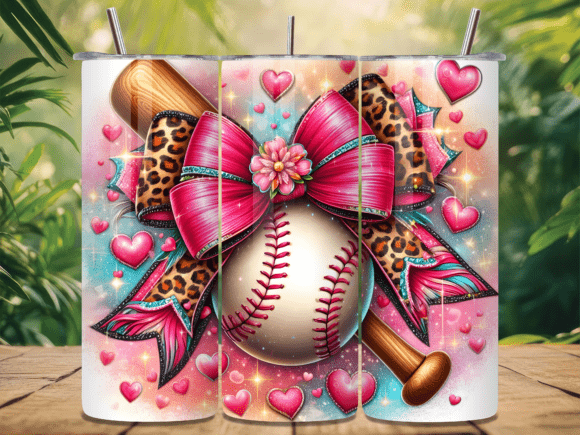 Leopard Bow Pink Baseball Tumbler Wrap Review: A Bold Design Asset for Creative Projects