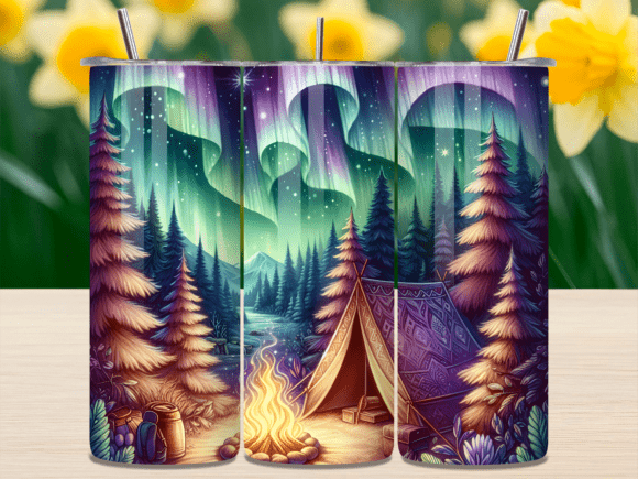 Northern Lights Camping Tumbler Wrap Review for Real Projects