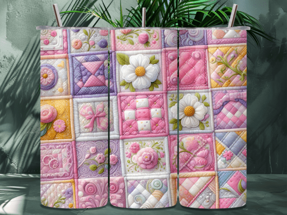 Pastel Patchwork Floral Quilt Tumbler Review: A Designer’s Perspective