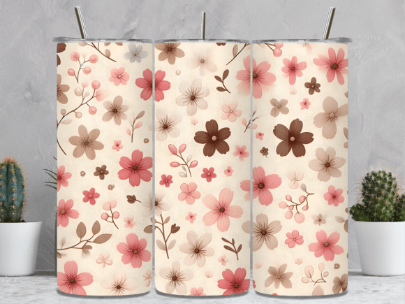 Pink Cherry Blossom Floral Tumbler Wrap: A Design Asset That Blossoms in Content Publishing