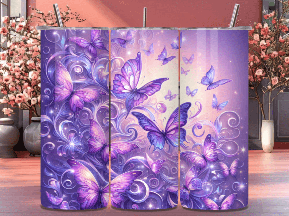 Purple Magic Butterfly Glow Tumbler Wrap Review