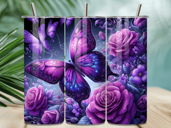 Purple Rose Butterfly Magic Tumbler Wrap Review for Real Craft Projects