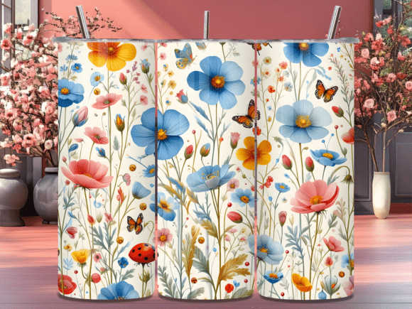 Wildflower Meadow Butterfly Tumbler Wrap Review for Crafters